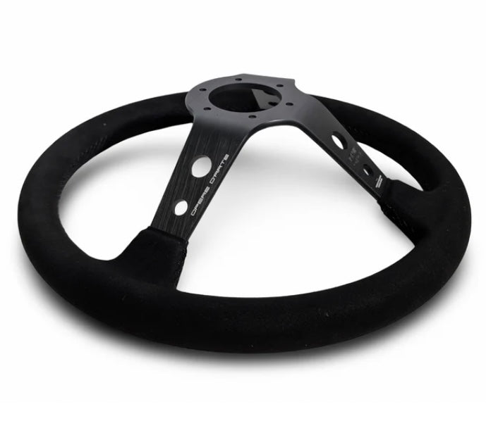 TK #1 。Steering Wheel 。Black Stitching 。Alcantara