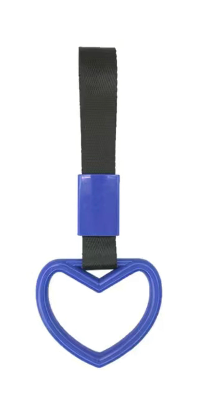 Heart shaped car handle, Tsurikawa(Blue,Heart)