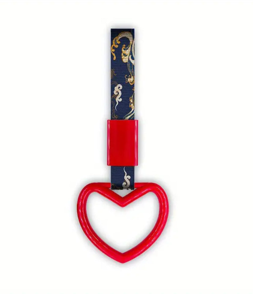 HEART SHAPED HANDLE, TSURIKAWA(RED, W/BLUE STRAP)