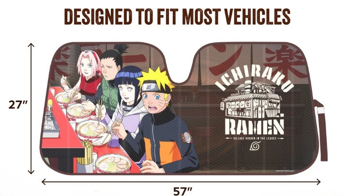 Naruto & friends ~ Windshield Sunshade - 57 x 27"
