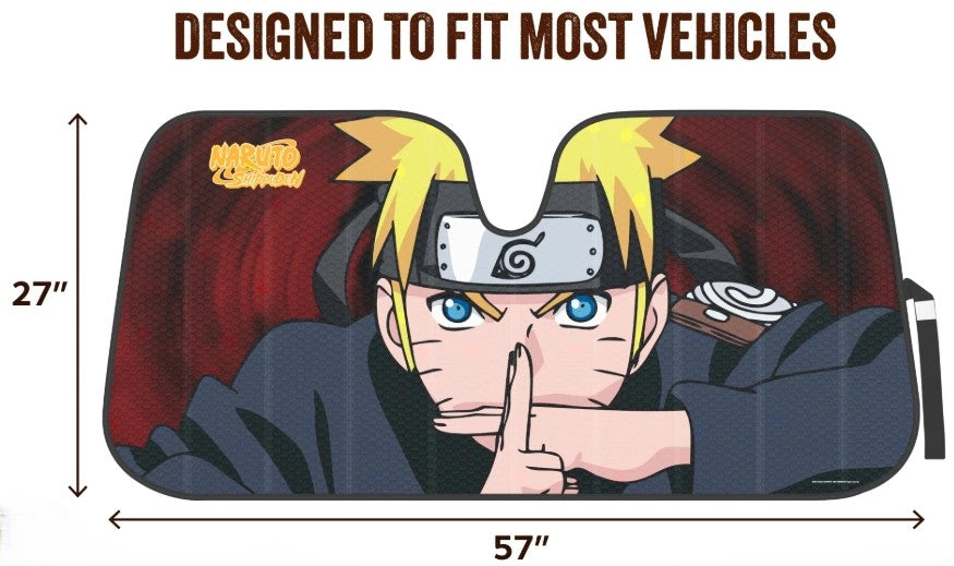 Naruto ~ Windshield Sunshade - 57 x 27"