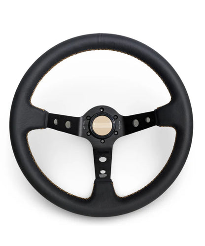 TK #1 。Steering Wheel 。Gold Stitching 。Genuine Leather