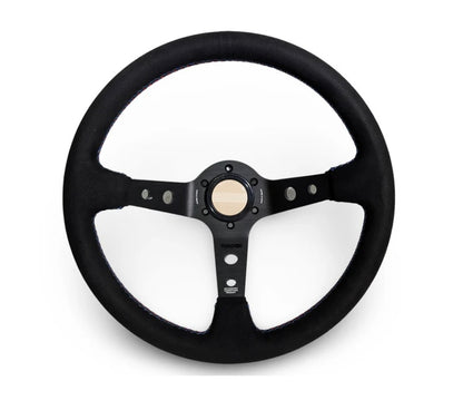 TK #1 。Steering Wheel 。Tri-Color Stitching 。Alcantara