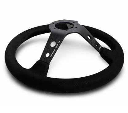 TK #1 。Steering Wheel 。Black Stitching 。Alcantara
