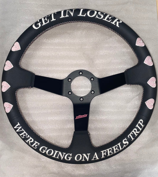 procrastinator club - "get in loser we're going on a feels trip" - LEATHER - LIMITED EDITION