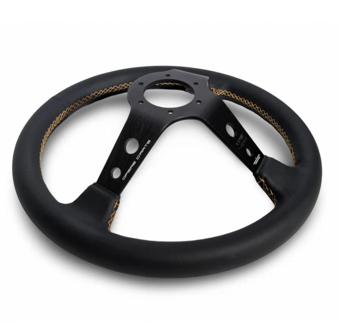 TK #1 。Steering Wheel 。Gold Stitching 。Genuine Leather