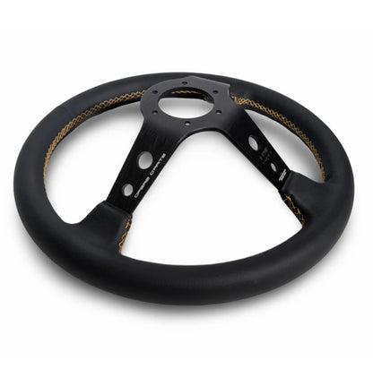 TK #1 。Steering Wheel 。Gold Stitching 。Genuine Leather