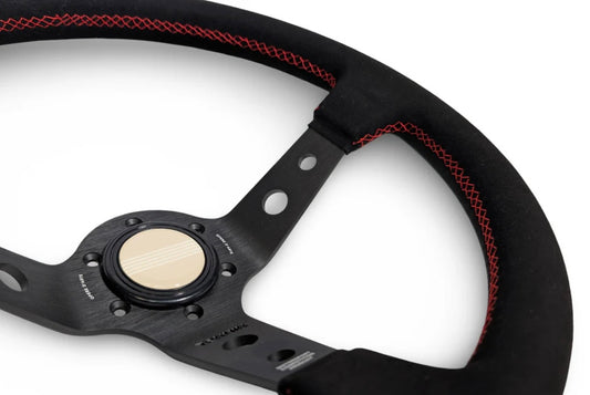 TK #1 。Steering Wheel 。Red Stitching 。Alcantara