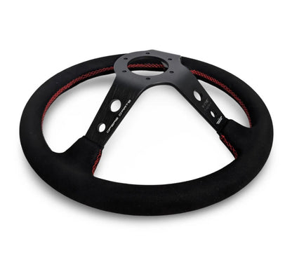 TK #1 。Steering Wheel 。Red Stitching 。Alcantara
