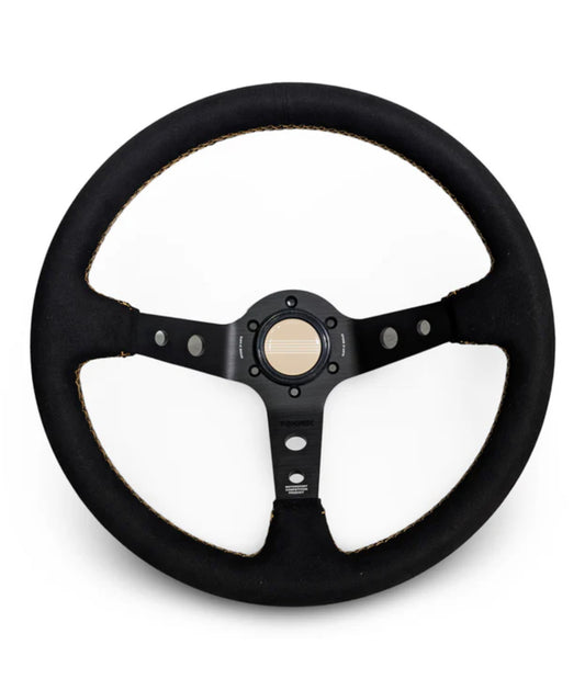 TK #1 。Steering Wheel 。Gold Stitching 。Alcantara