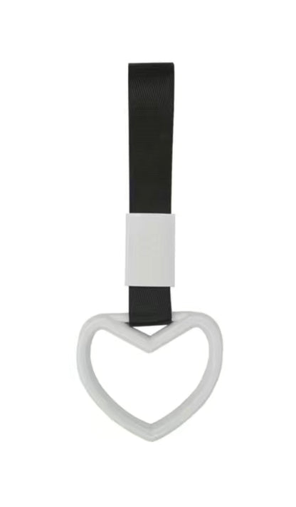 Heart shaped car handle, Tsurikawa(White, Heart)