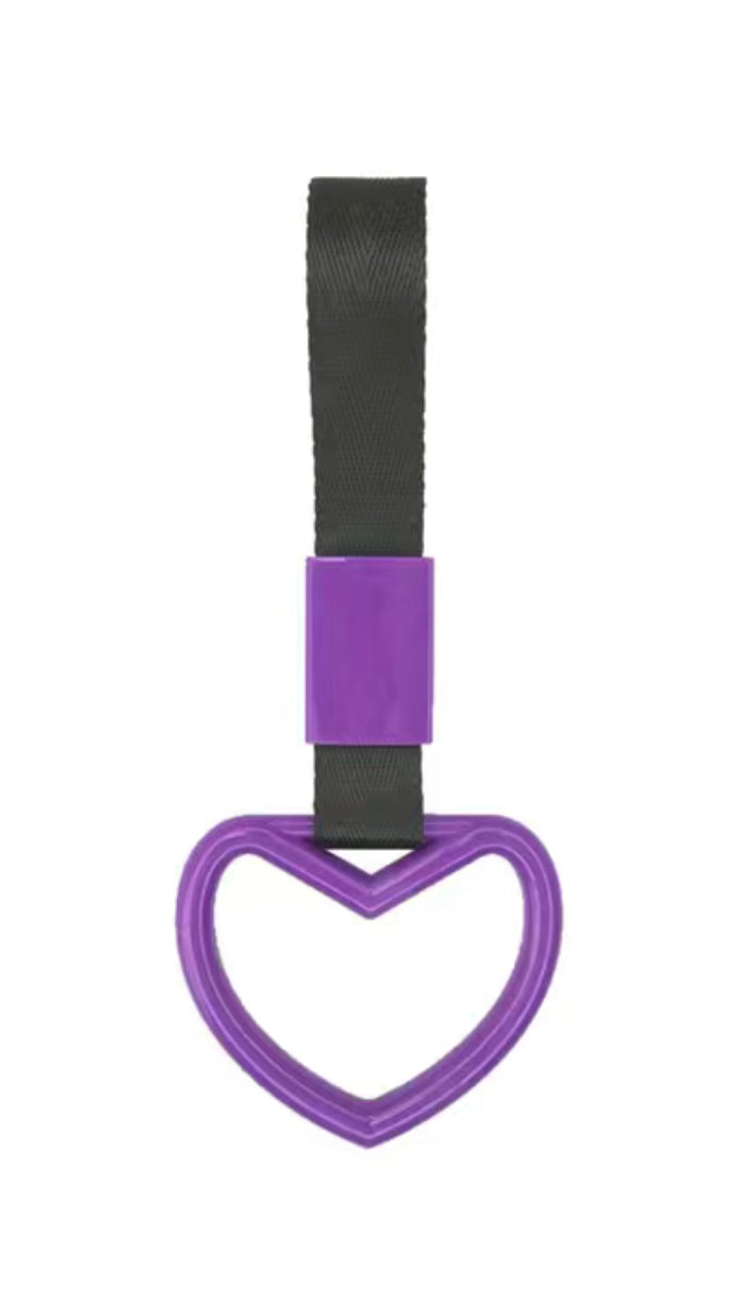 Heart shaped car handle, Tsurikawa(Purple,Heart)