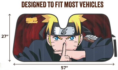 Naruto ~ Windshield Sunshade - 57 x 27"